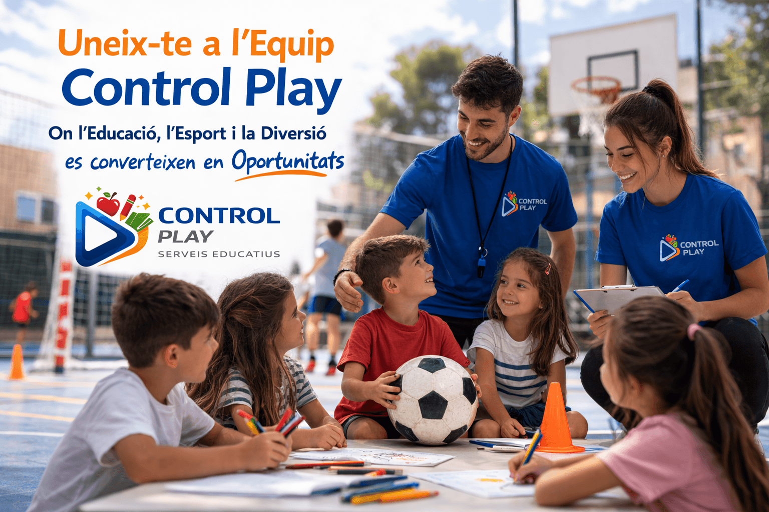 Uneix-te a l'Equip Control Play – educació, esport i diversió en oportunitats